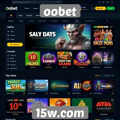 Análise da interface do usuário no site Oobet